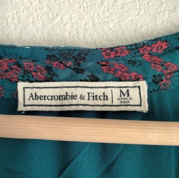Abercrombie & Fitch floral Bohemian turquoise dress - Picture 5 of 6